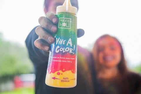 ¿Qué presentación de Polvos Holi es ideal para tu sesión y videoclip?