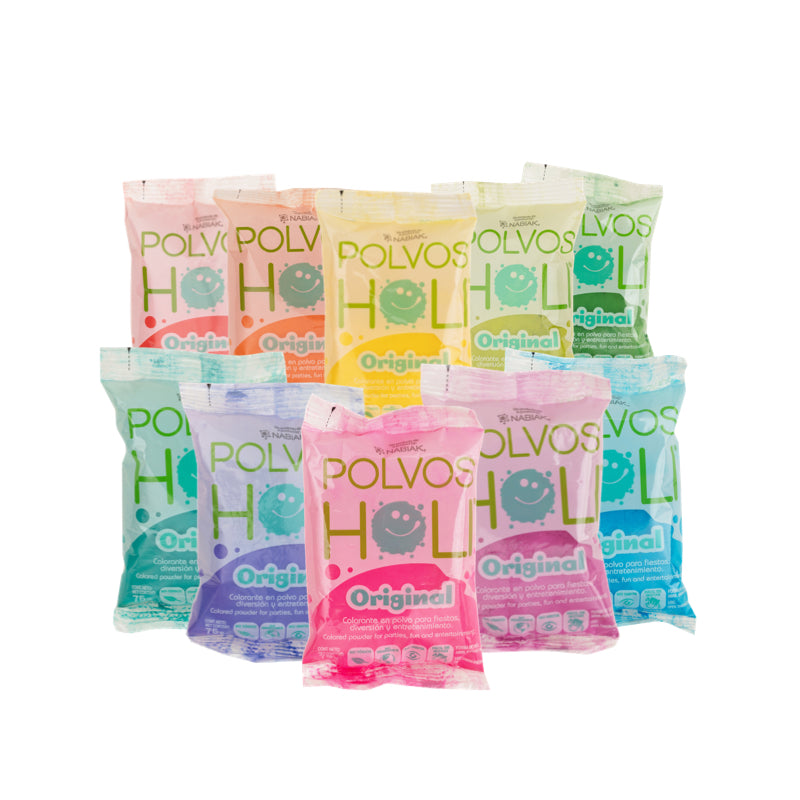 Para Probar - Paquete 10 bolsas Polvos Holi Original 75 g