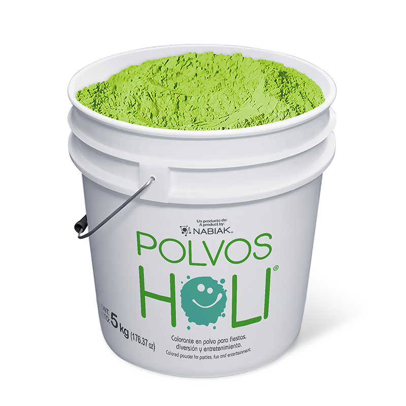 Cubeta de 5 kg Polvos Holi Frutal - Verde Manzana