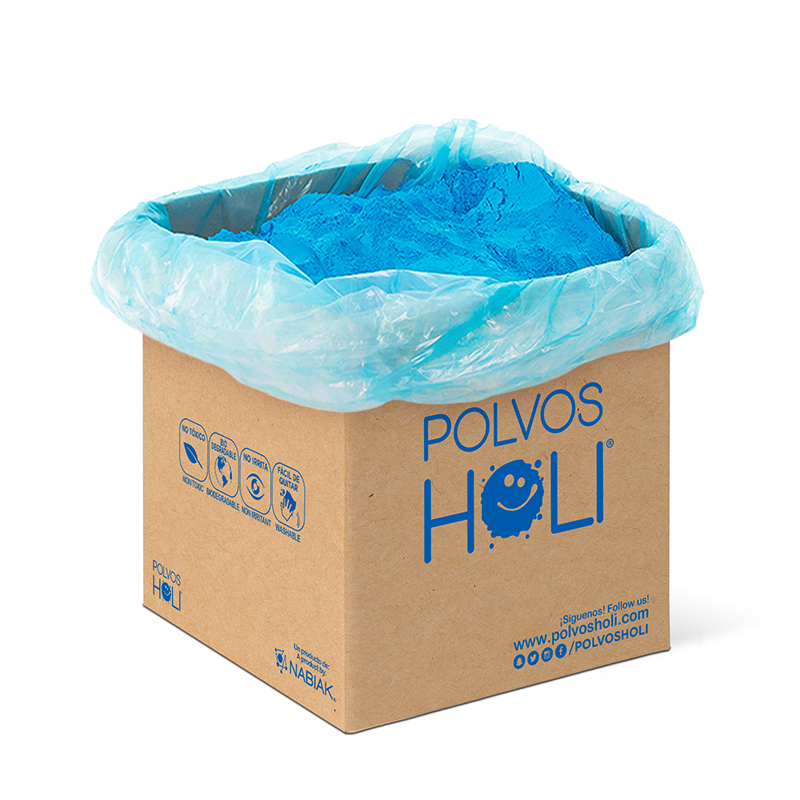 Cubo 25 kg Polvos Holi Original - Azul