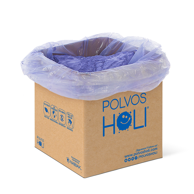 Cubo 25 kg Polvos Holi Original - Morado