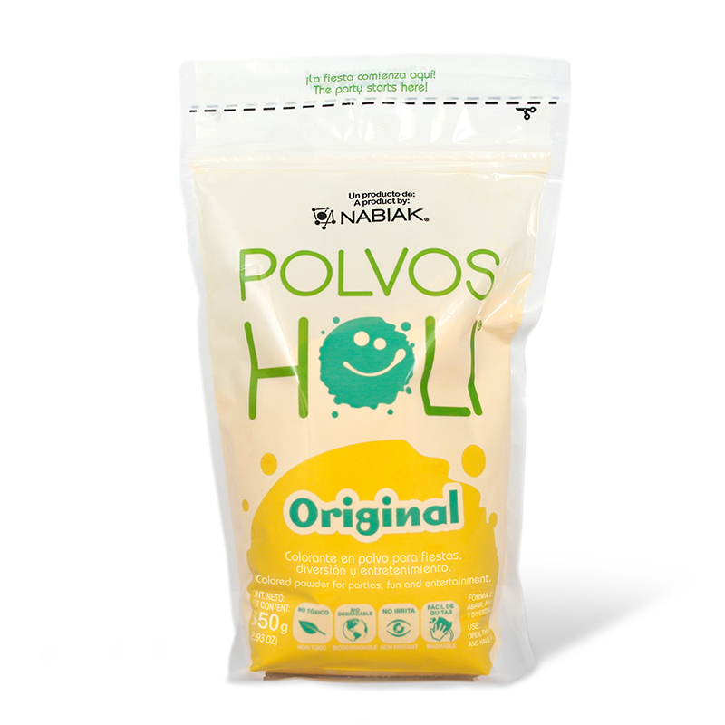 Maxibolsa de 650 g Polvos Holi Original - Amarillo