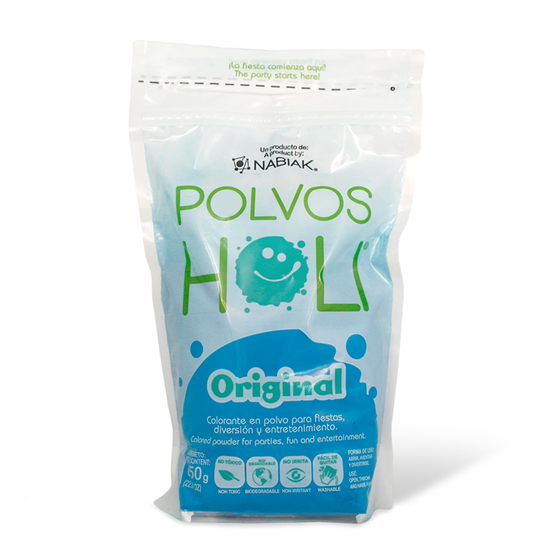 Maxibolsa de 650 g Polvos Holi Original - Azul Brillante