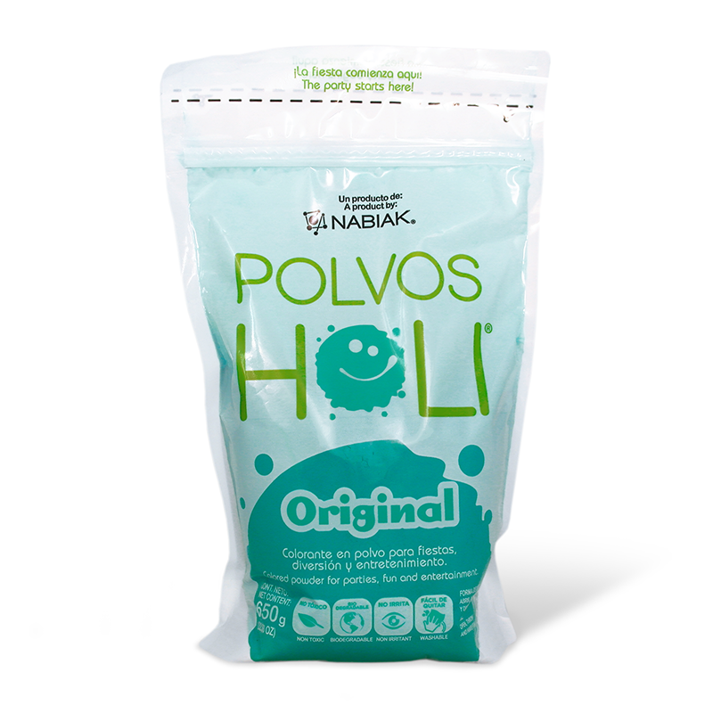 Maxibolsa de 650 g Polvos Holi Original - Turquesa