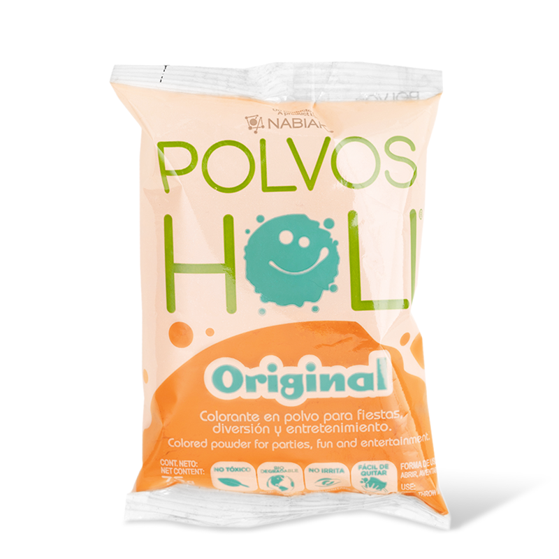 Bolsa individual de 75 g Polvos Holi Original - Naranja