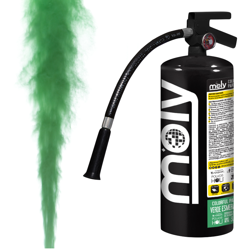 Disparador MOLY 3 KG Colorful Party Verde Esmeralda