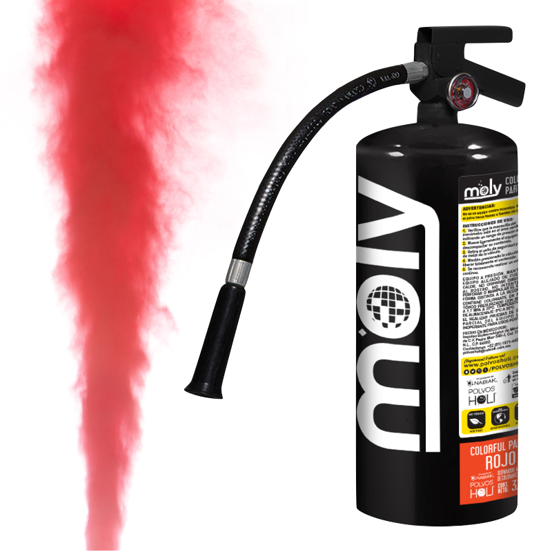 Disparador MOLY 3 KG Colorful Party Rojo