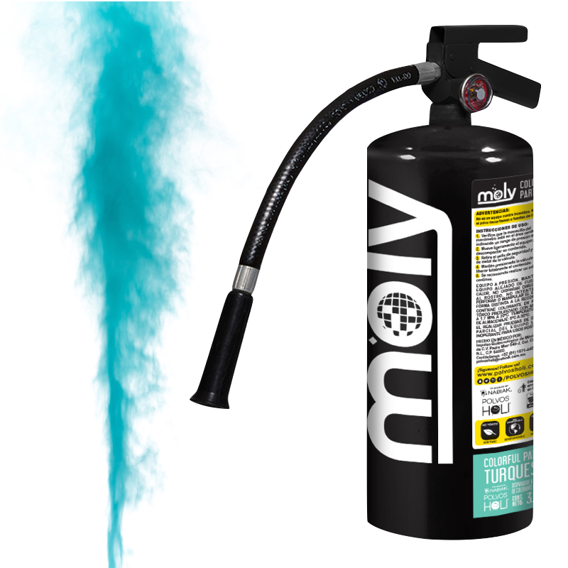 Disparador MOLY 3 KG Colorful Party Turquesa