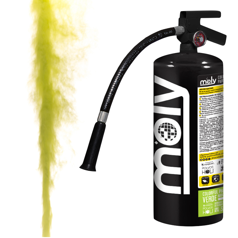 Disparador MOLY 3 KG Colorful Party Verde Manzana