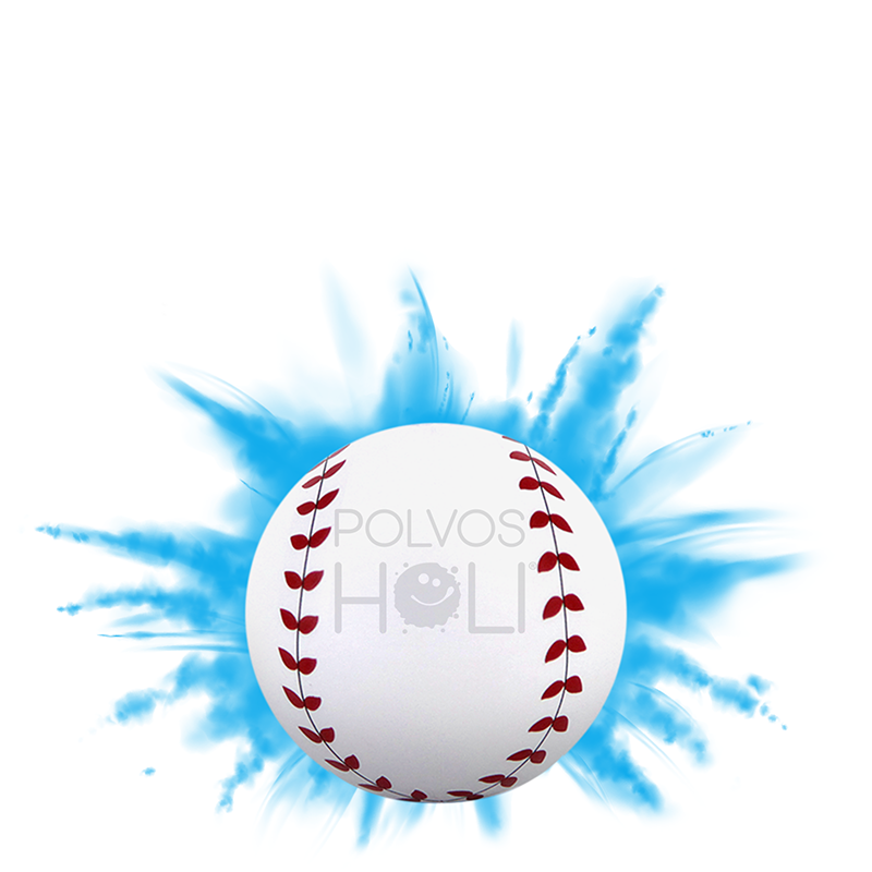 Pelota Baseball Gender Reveal Azul-Mora
