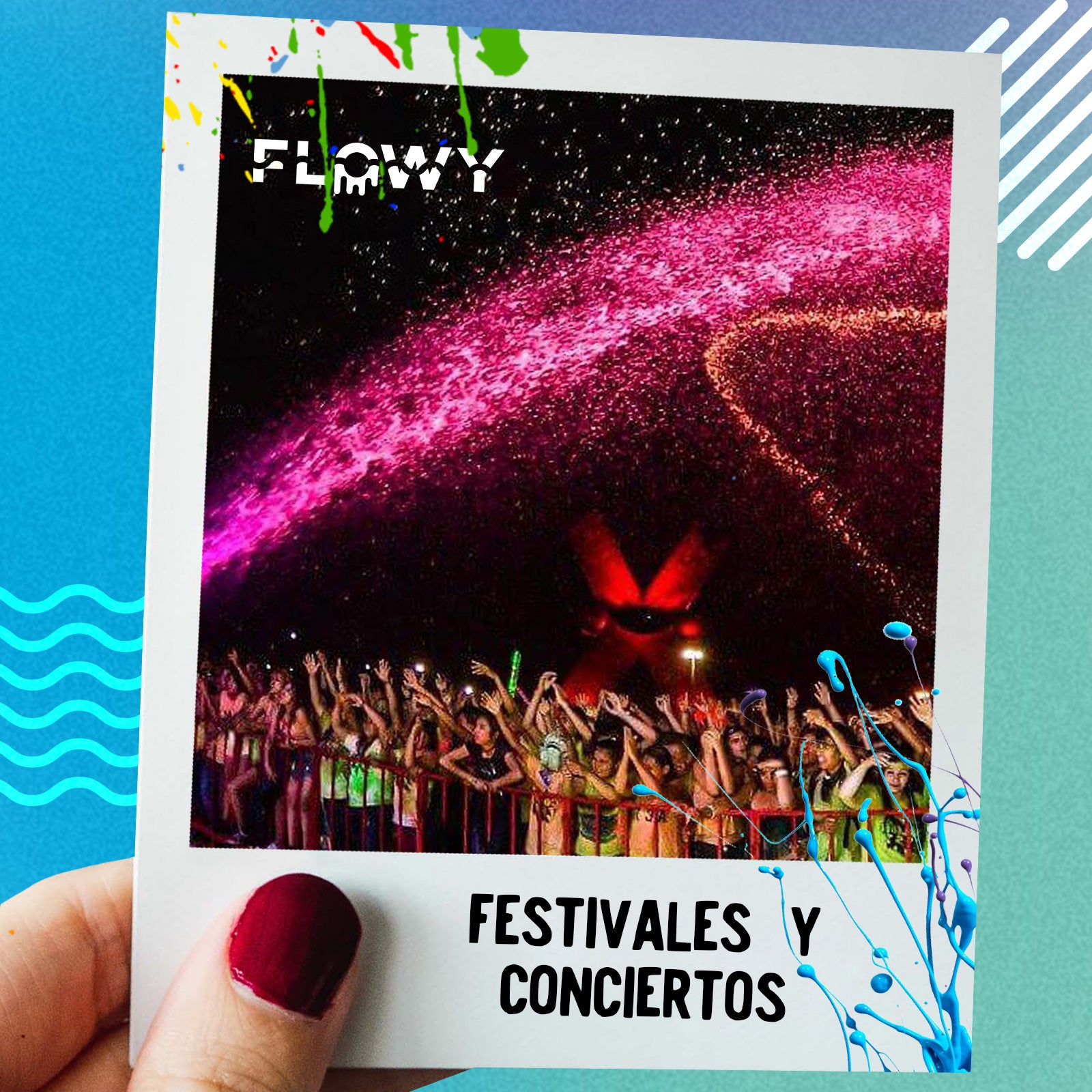 Pintura Líquida Flowy - Azul Fluorescente - Bidón 5 L