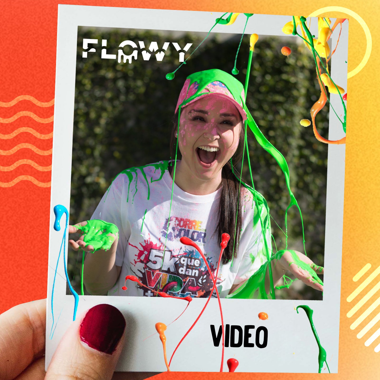 Botella pintura líquida Flowy Verde Fluorescente - 250 ml