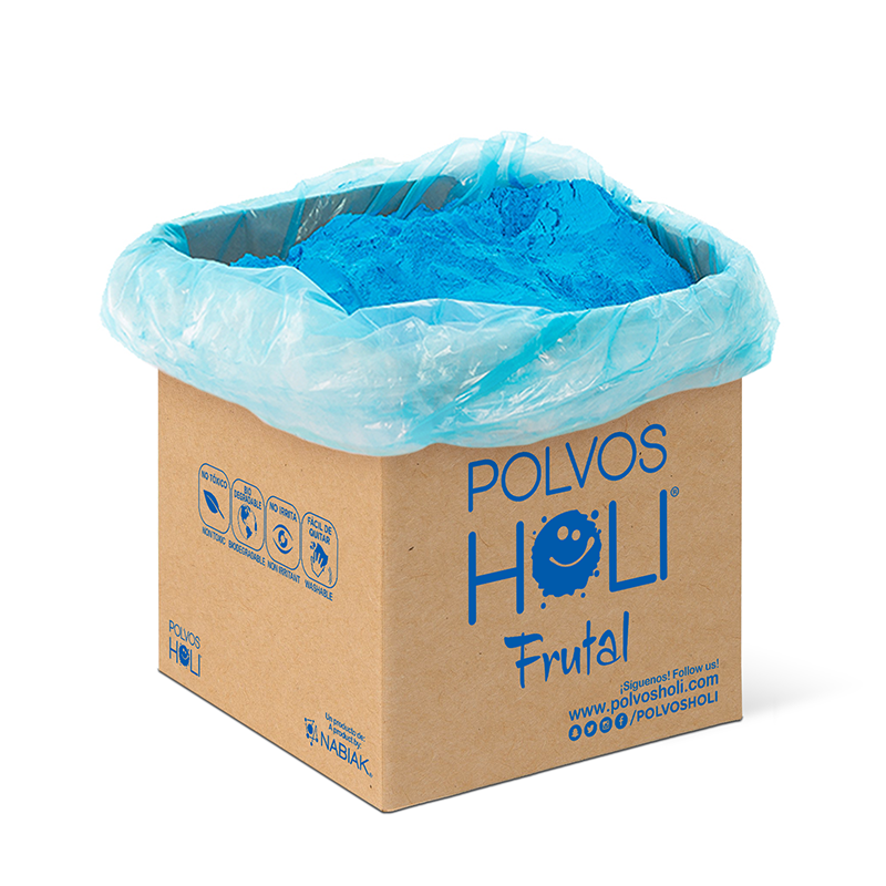 Cubo 25 kg Polvos Holi Frutal - Azul Mora