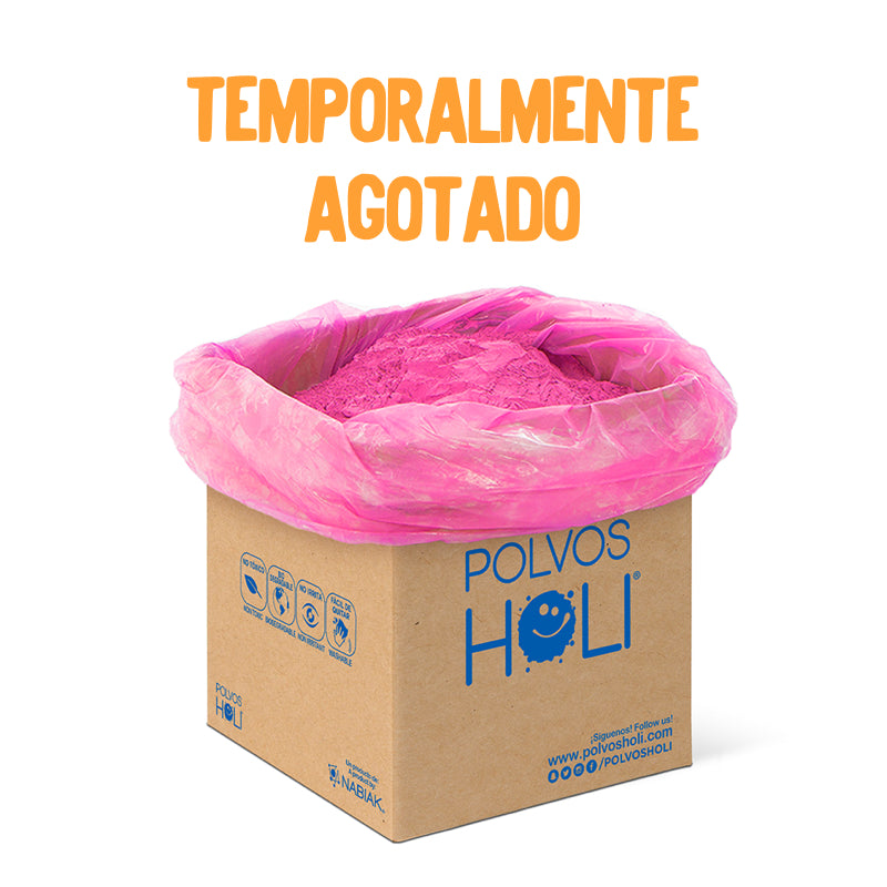 Cubo 25 kg Polvos Holi Original - Fucsia