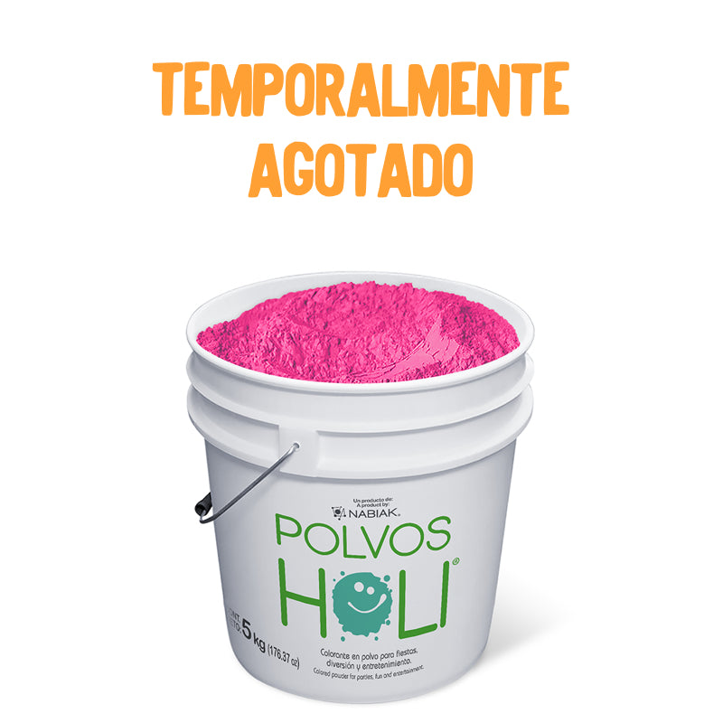 Cubeta de 5 kg Polvos Holi Original - Fucsia