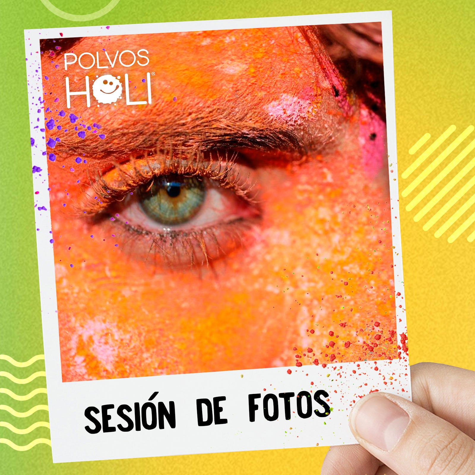 Bolsa individual de 75 g Polvos Holi Original - Naranja