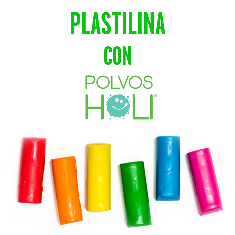 Prepara Plastilina o Masa para moldear de colores con Polvos Holi