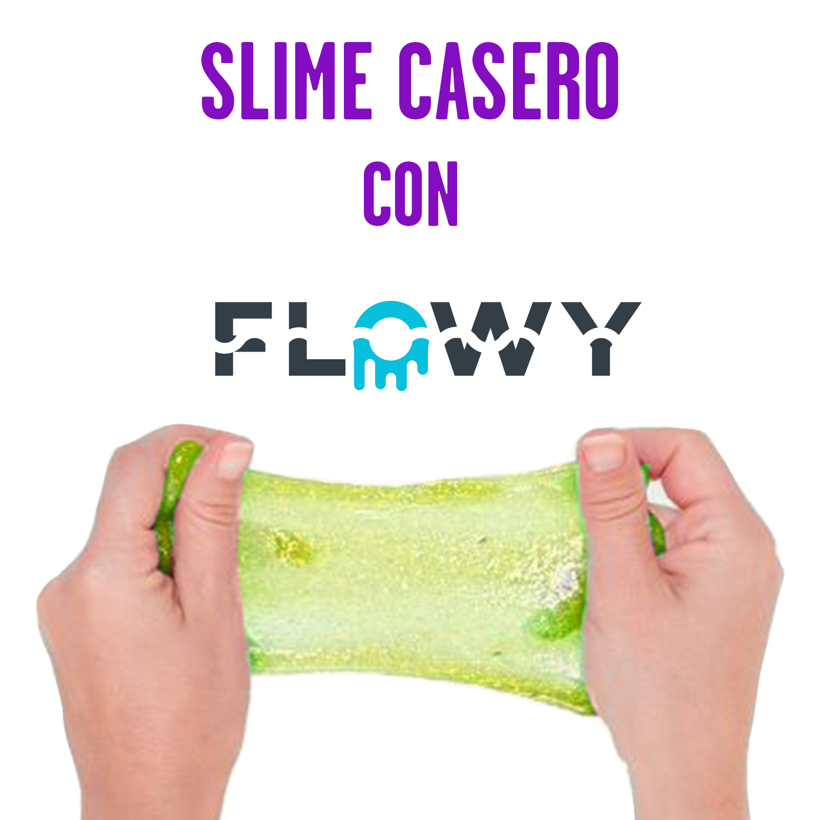 Prepara Slime Casero con Pintura Flowy