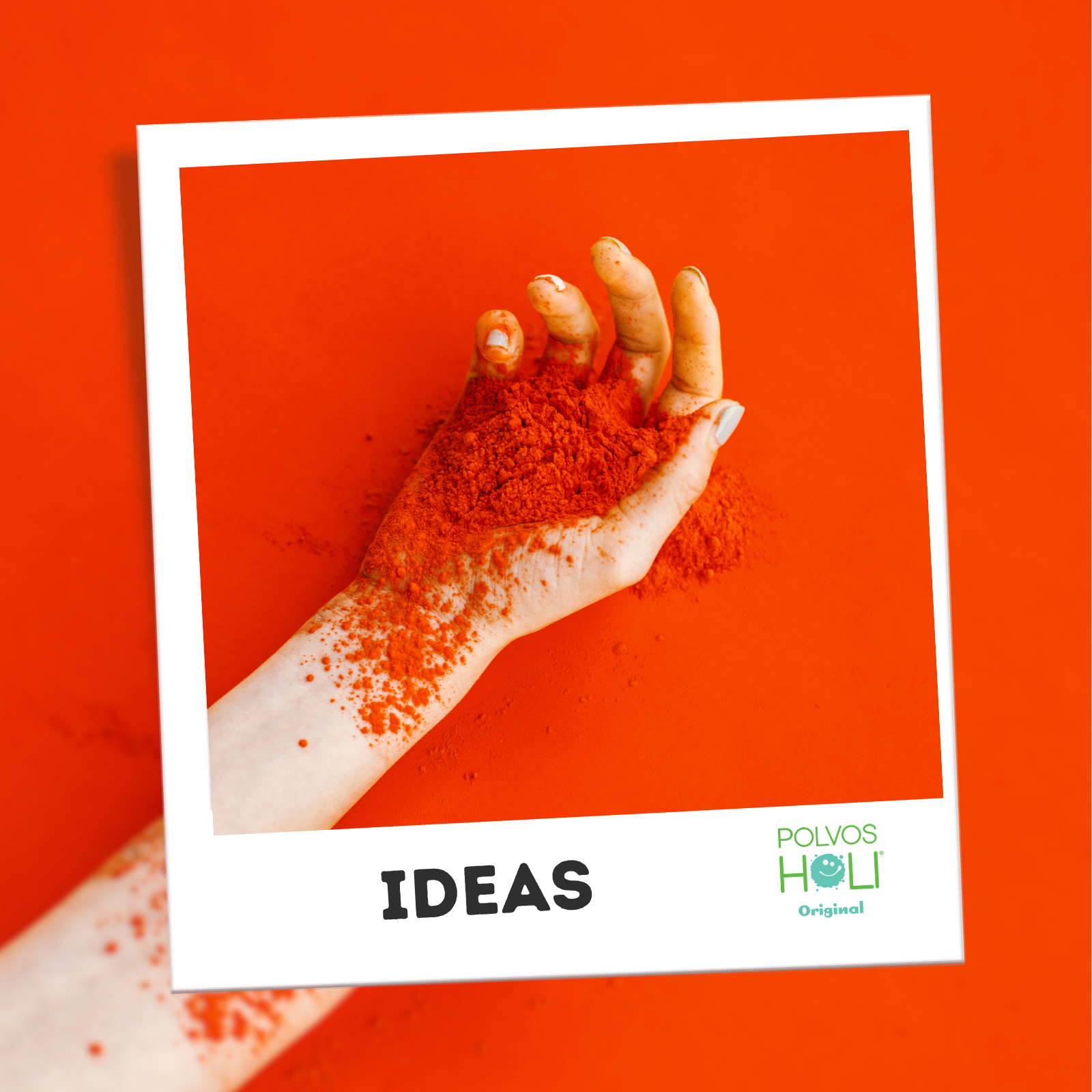 Cubeta de 5 kg Polvos Holi Original - Rojo