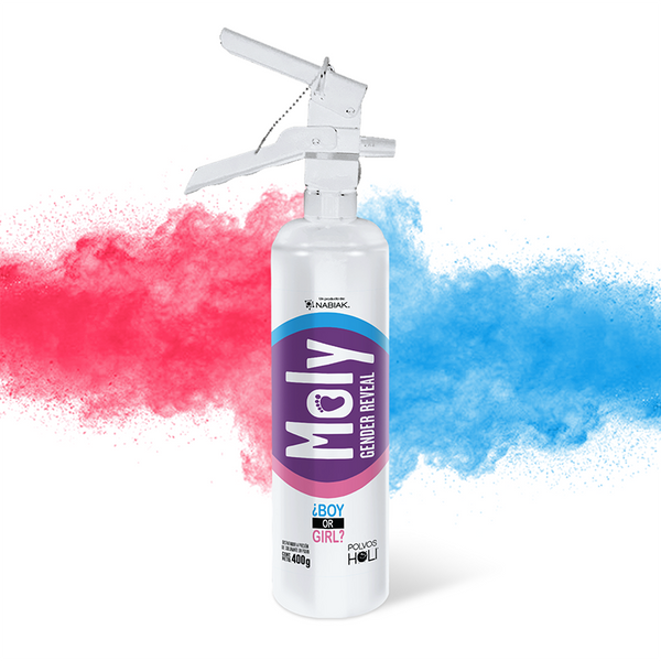 Disparador MOLY Gender Reveal de Polvos Holi Sorpresa
