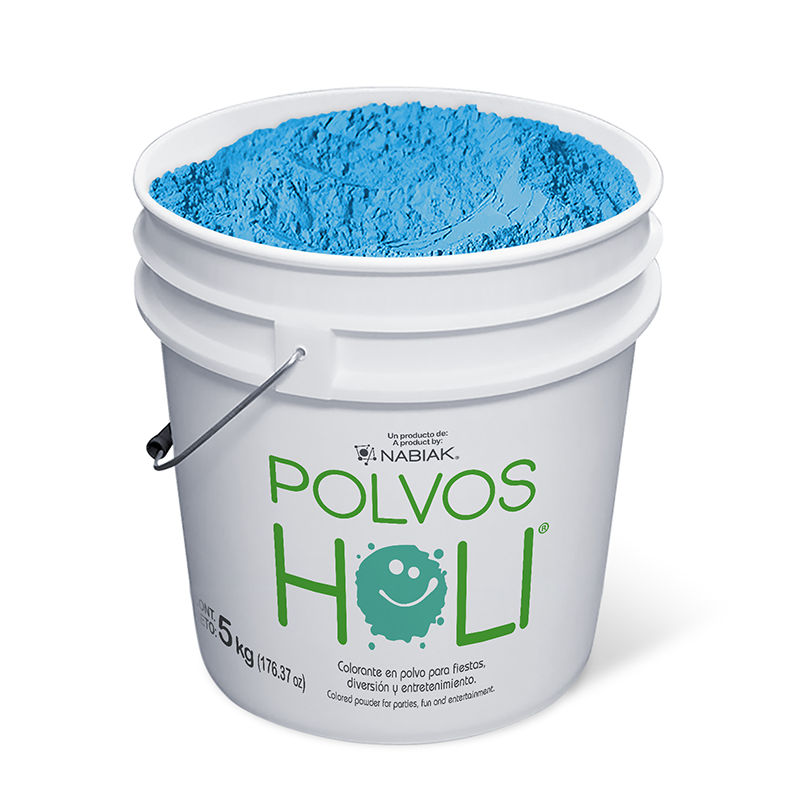 Cubeta de 5 kg Polvos Holi Original - Azul