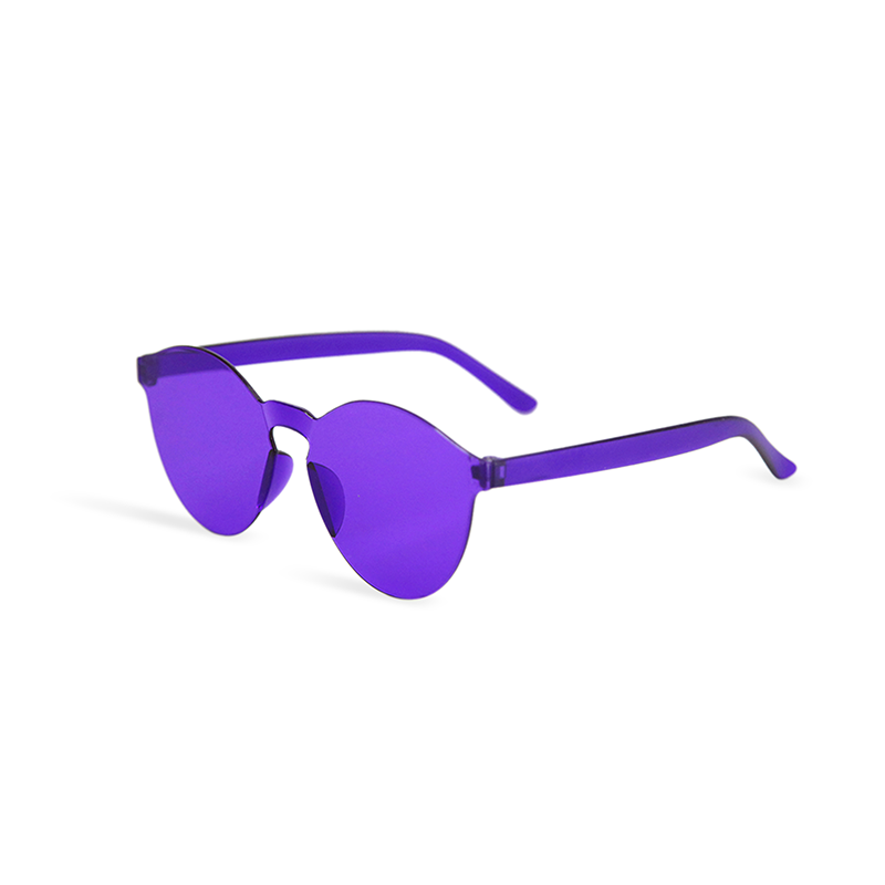 Lentes traslúcidos en color Morado