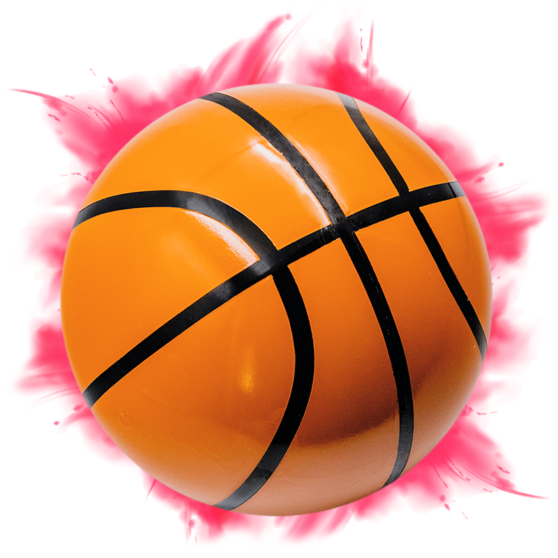 Balón Basketball Gender Reveal Rosa-Fresa